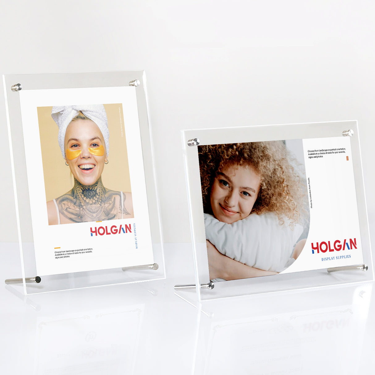 Clear Sign Holder & Photo Frame