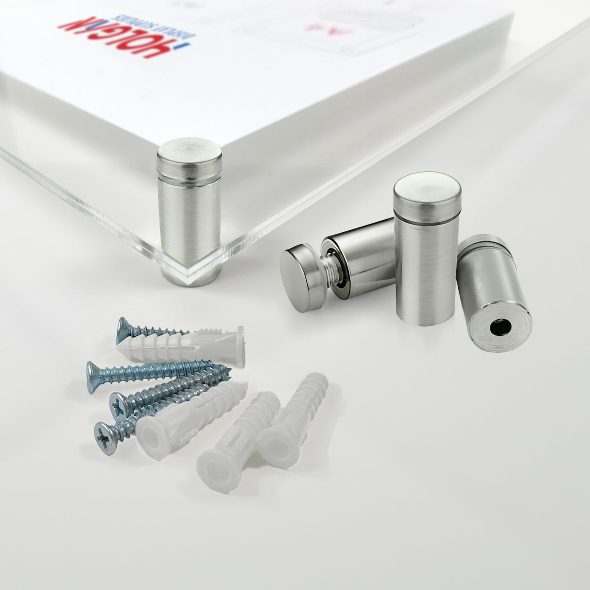 Wall Mount Sign Holder with Standoffs