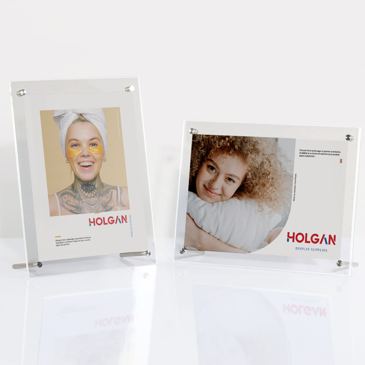 Clear Sign Holder & Photo Frame