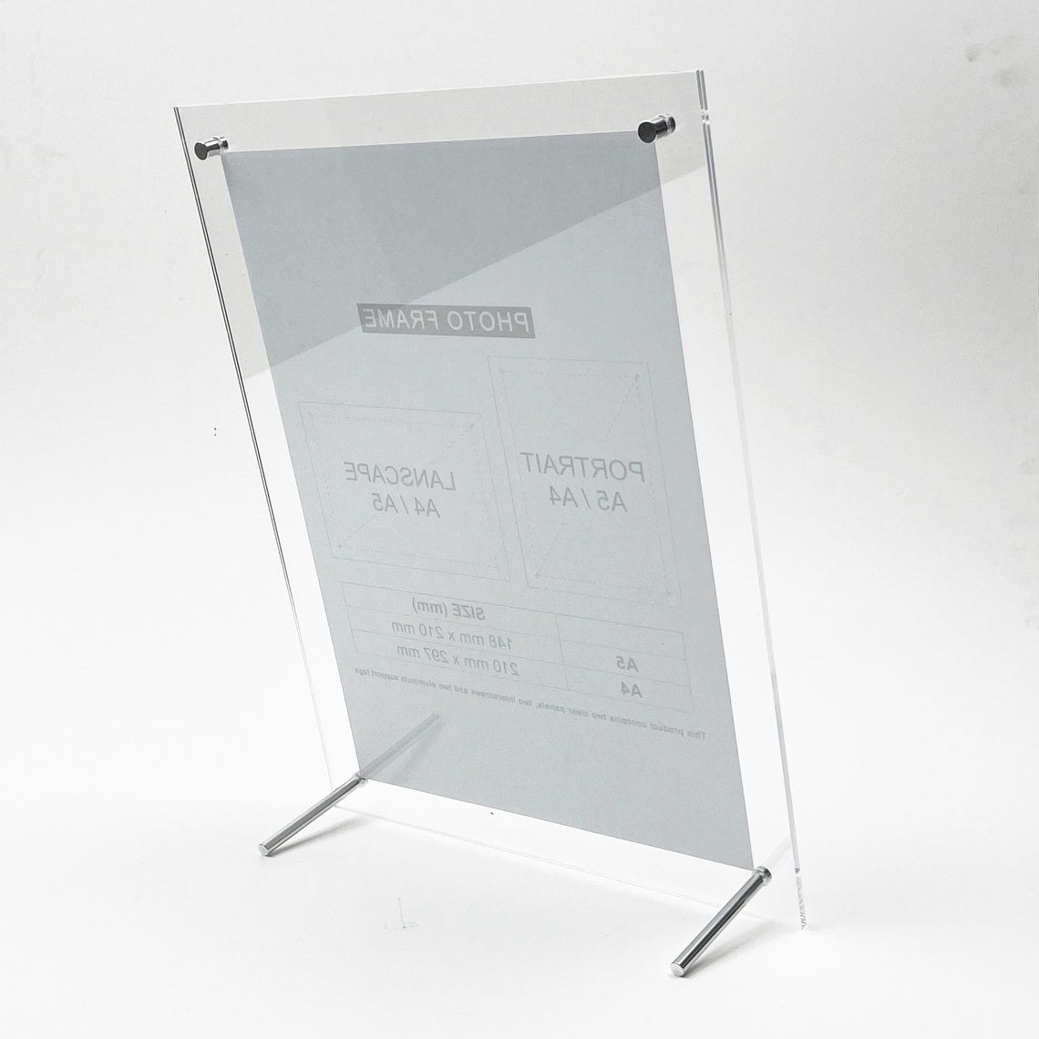 Clear Sign Holder & Photo Frame
