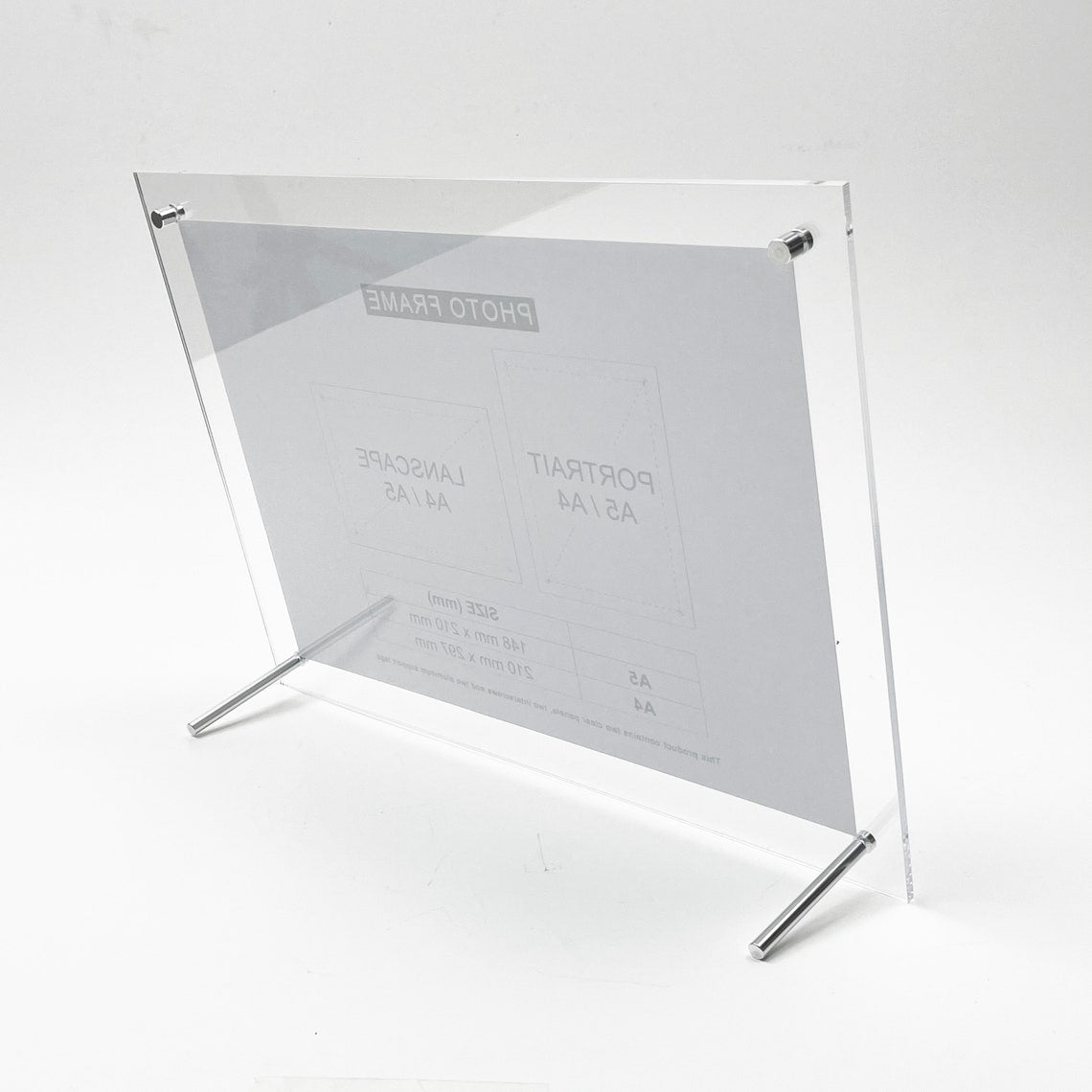 Clear Sign Holder & Photo Frame