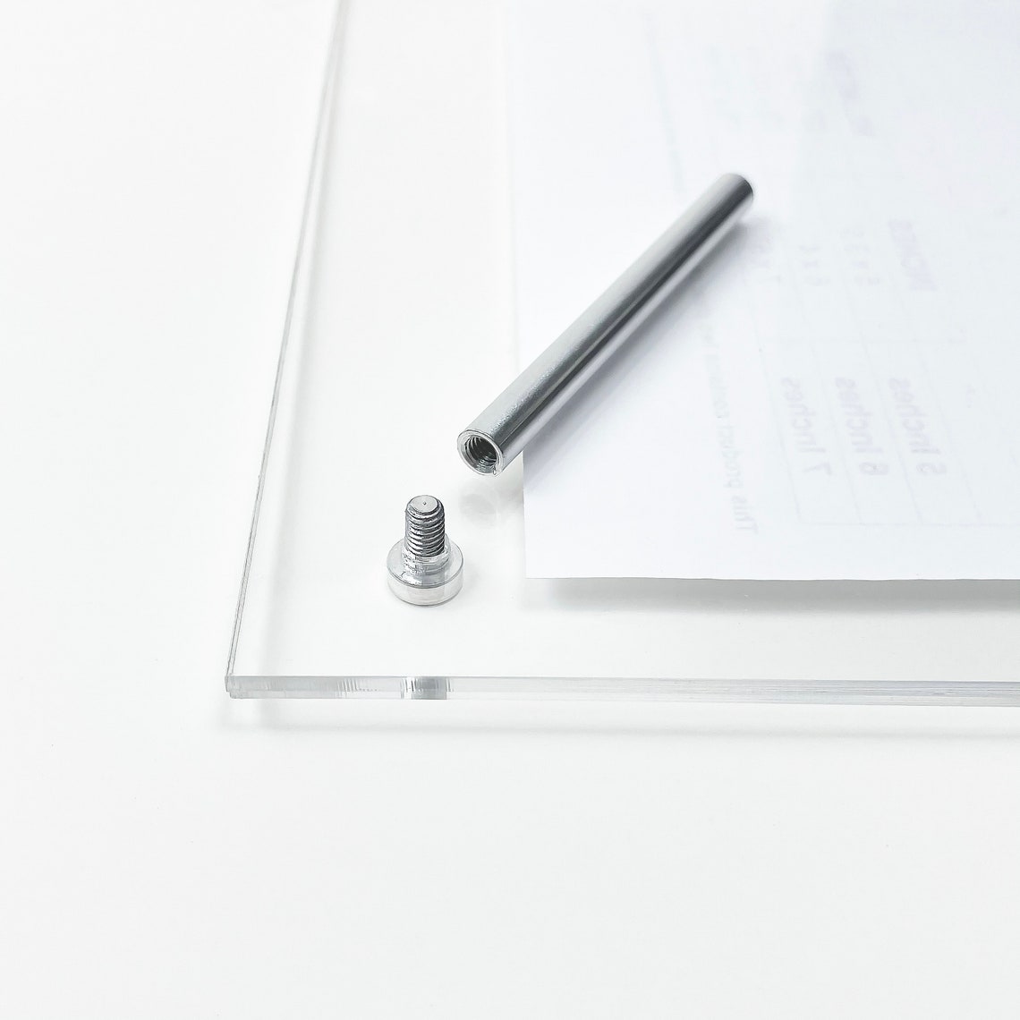 Clear Sign Holder & Photo Frame