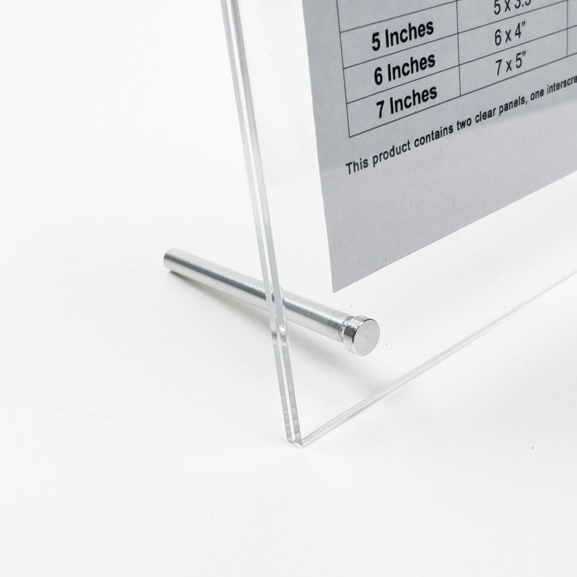 Clear Sign Holder & Photo Frame