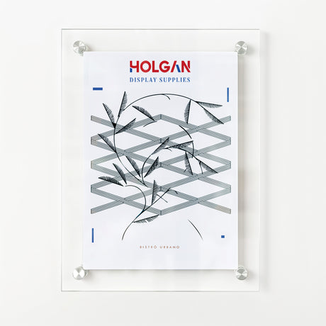 Wall Mount Acrylic Sign Holder with Standoffs