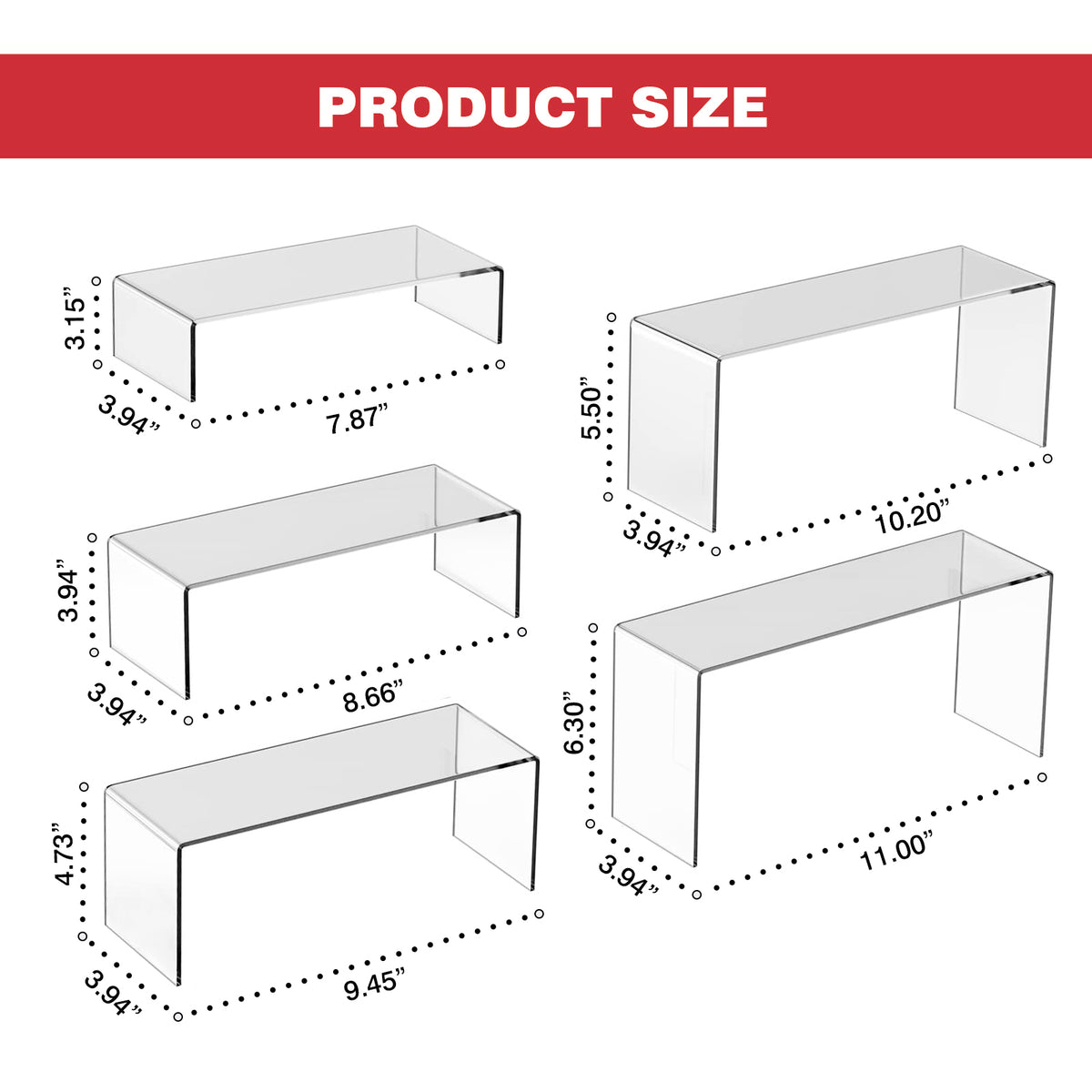 Simple Bridge Display U Shaped Display Bridge – Holgan Display Supplies