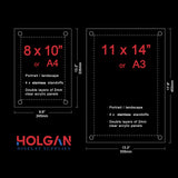 Wall Mount Acrylic Sign Holder with Standoffs