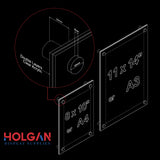 Wall Mount Acrylic Sign Holder with Standoffs
