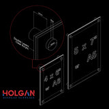 Wall Mount Acrylic Sign Holder with Standoffs