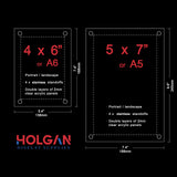 Wall Mount Acrylic Sign Holder with Standoffs